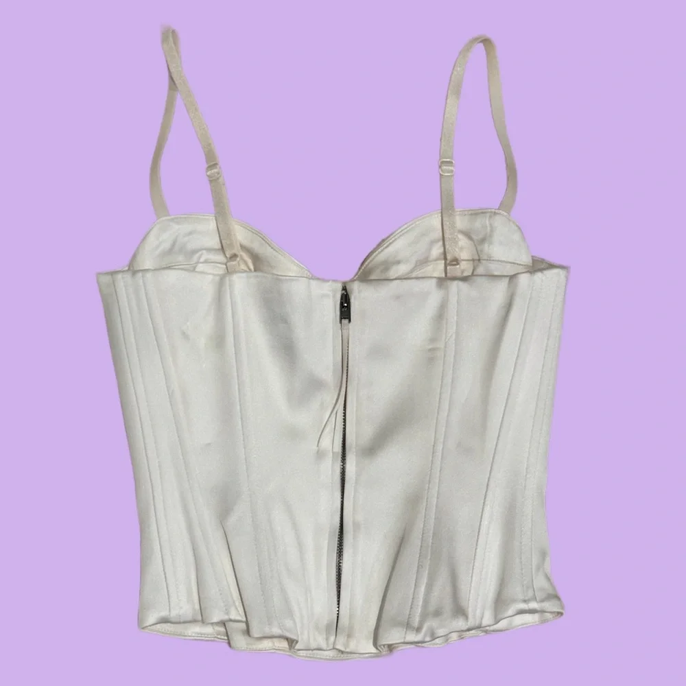 🍒 ARITZIA - White Silky Corset Bustier Tank Top
Size: 2 - Picture 2 of 5